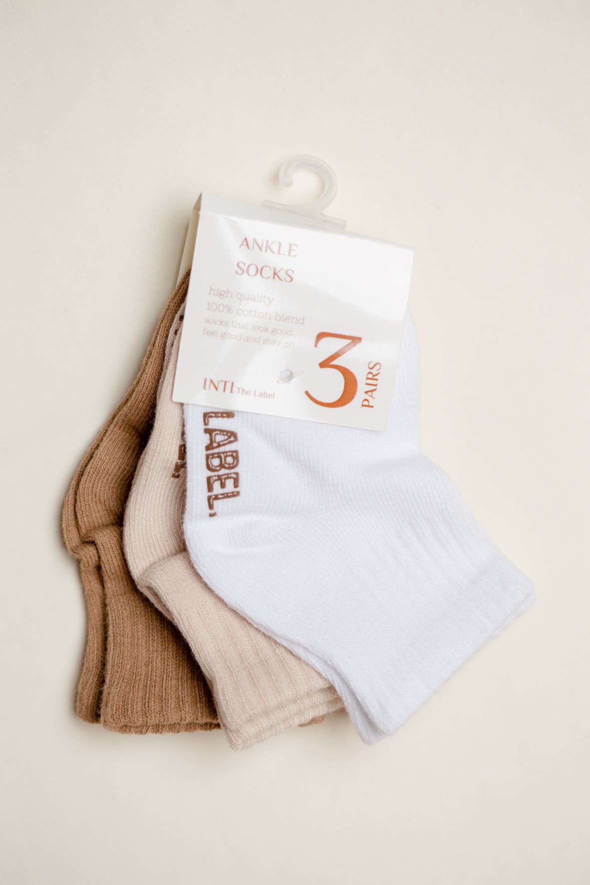 Neutral 3-Sock Pack